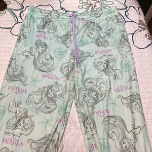 Disney The Little Mermaid Women's Pajama Pants - Gray